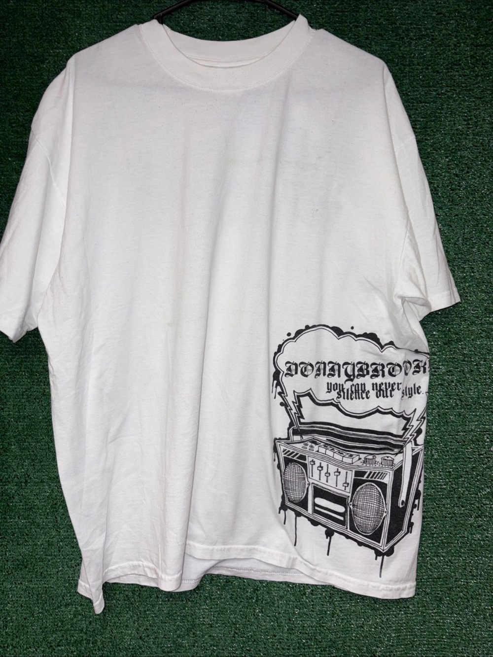 Donnybrook Vintage Y2K Get Crunk White Shirt XXL Jerzees tag